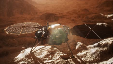 Insight-Mars-Erkundet-Die-Oberfläche-Des-Roten-Planeten